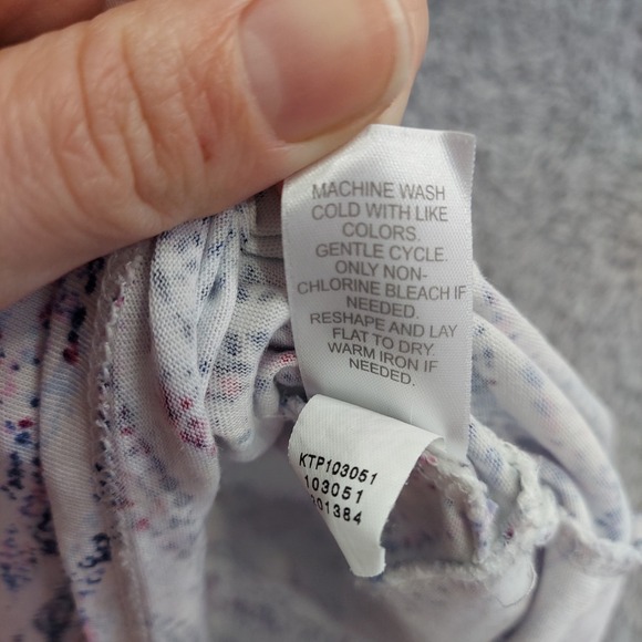 Pure Jill J Jill Asymmetric Tunic Top XL Cotton Modal Shirt Half Sleeve - Picture 9 of 12